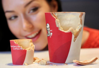 Illustration for article titled KFC Is Serving Edible Coffee CupsÂ